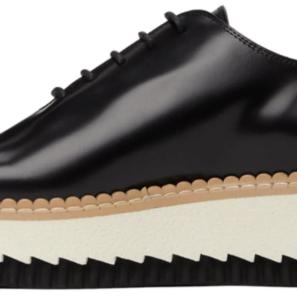 Chloé Black Kurtys Lace-Up Derbys NWT - Picture 4 of 5